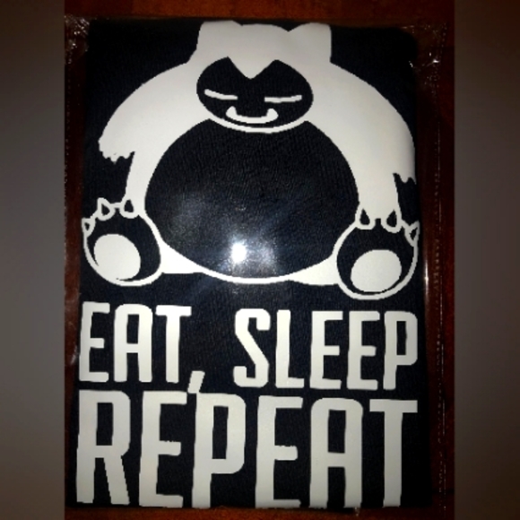 Snorlax EAT, SLEEP REPEAT Graphic T-Shirt - Picture 3 of 4